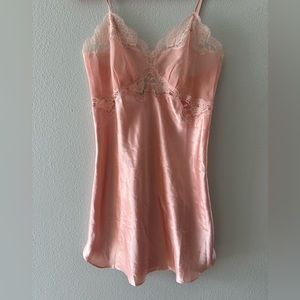 W’s Victoria Secret Gold label Light Pink satin slip dress
